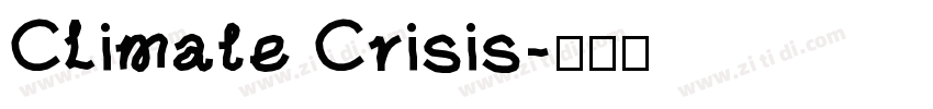 Climate Crisis字体转换